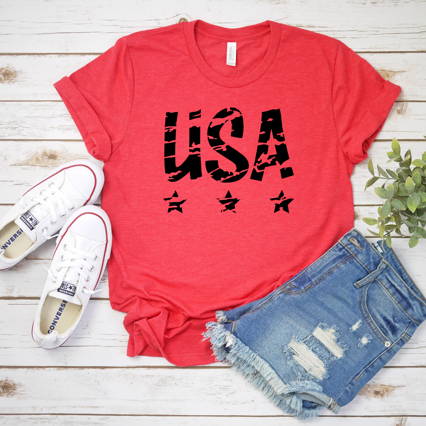 USA Distressed Tee
