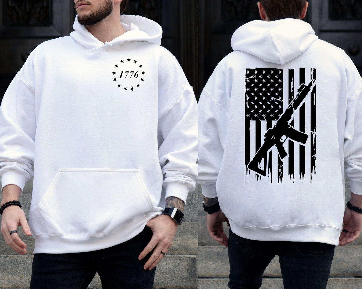 Patriot Hoodie White