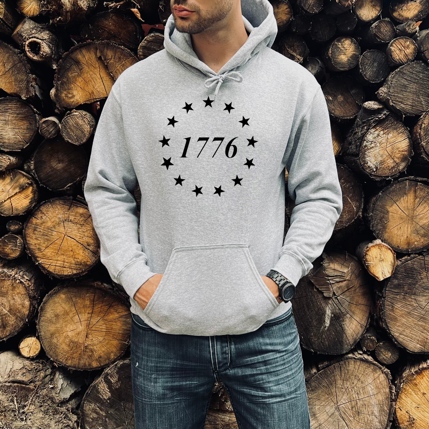 1776 Betsy Ross 13 Stars Hoodie