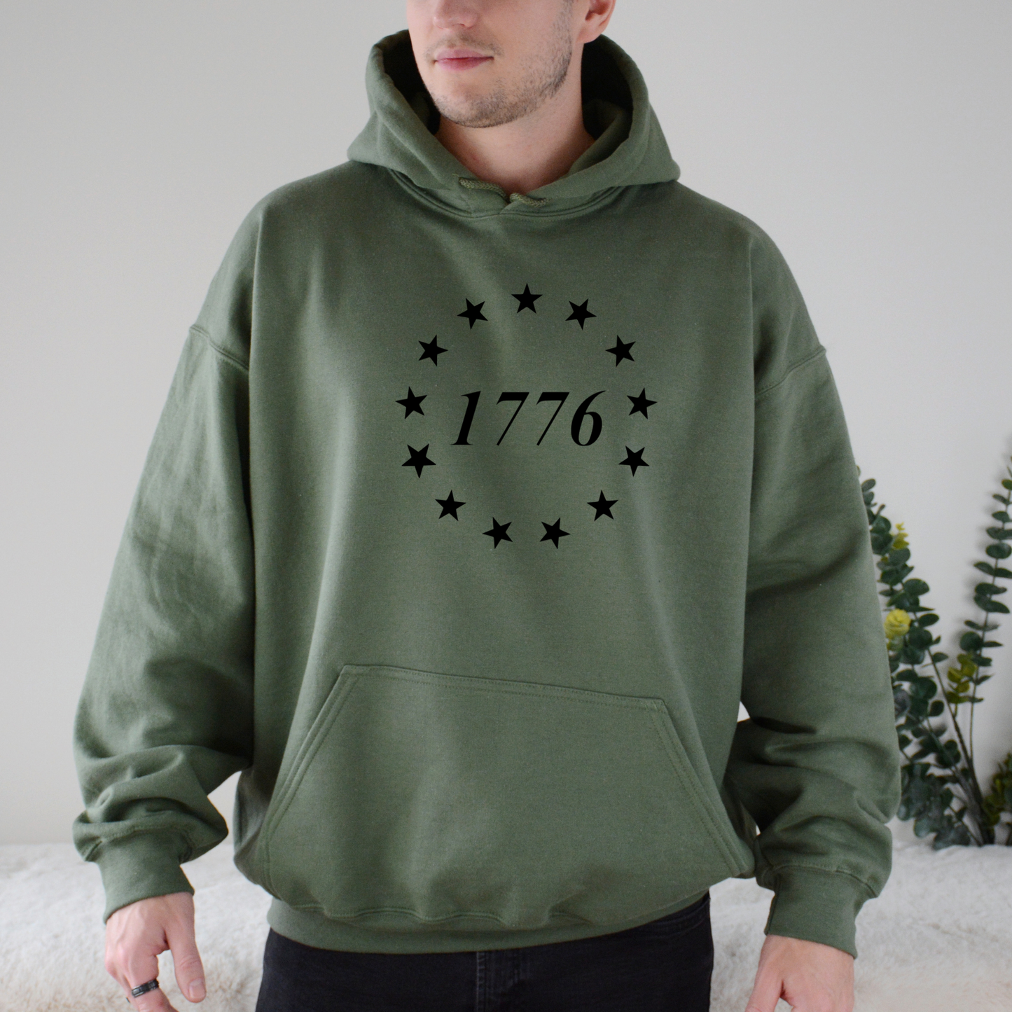 1776 Betsy Ross 13 Stars Hoodie