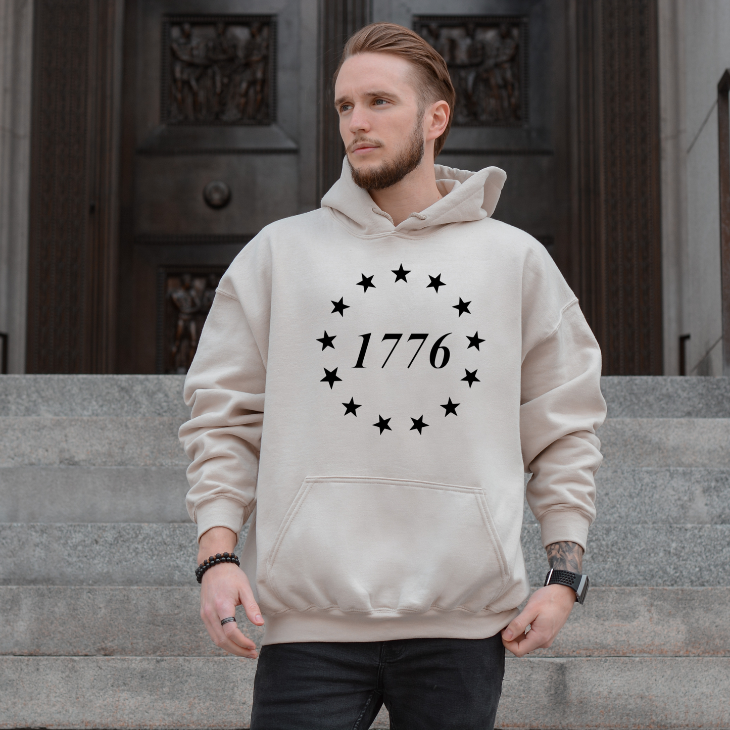1776 Betsy Ross 13 Stars Hoodie