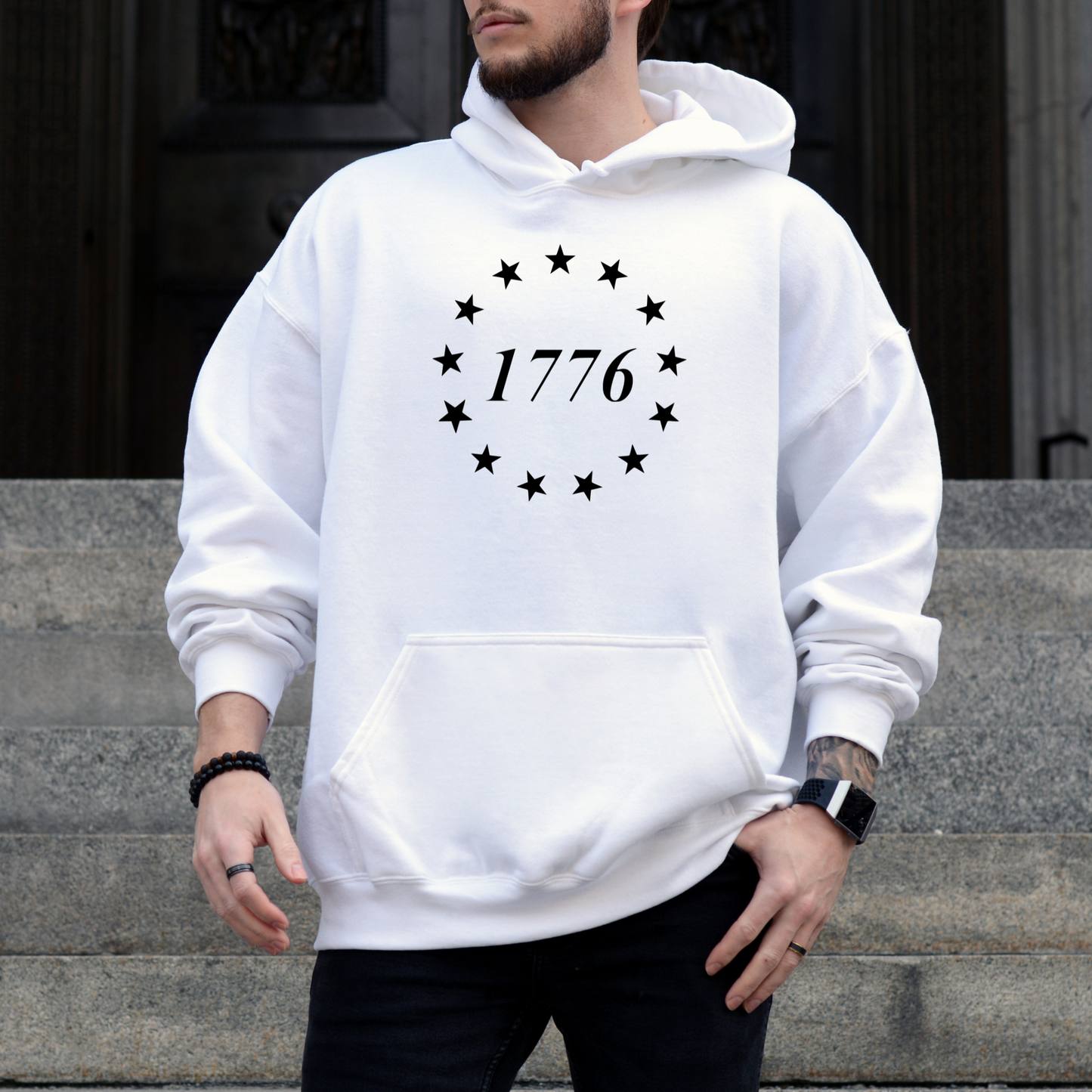 1776 Betsy Ross 13 Stars Hoodie