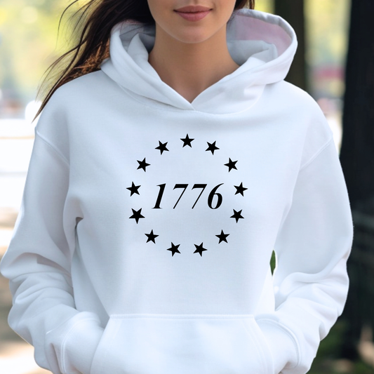 1776 Betsy Ross 13 Stars Hoodie