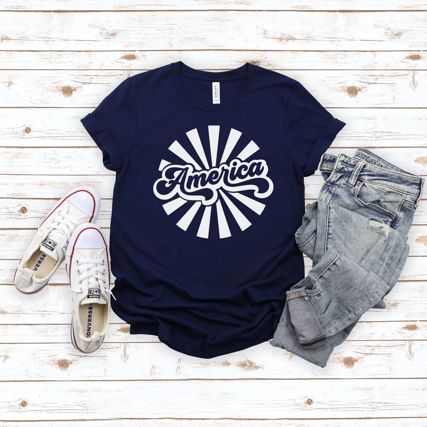 America Pinwheel Tee