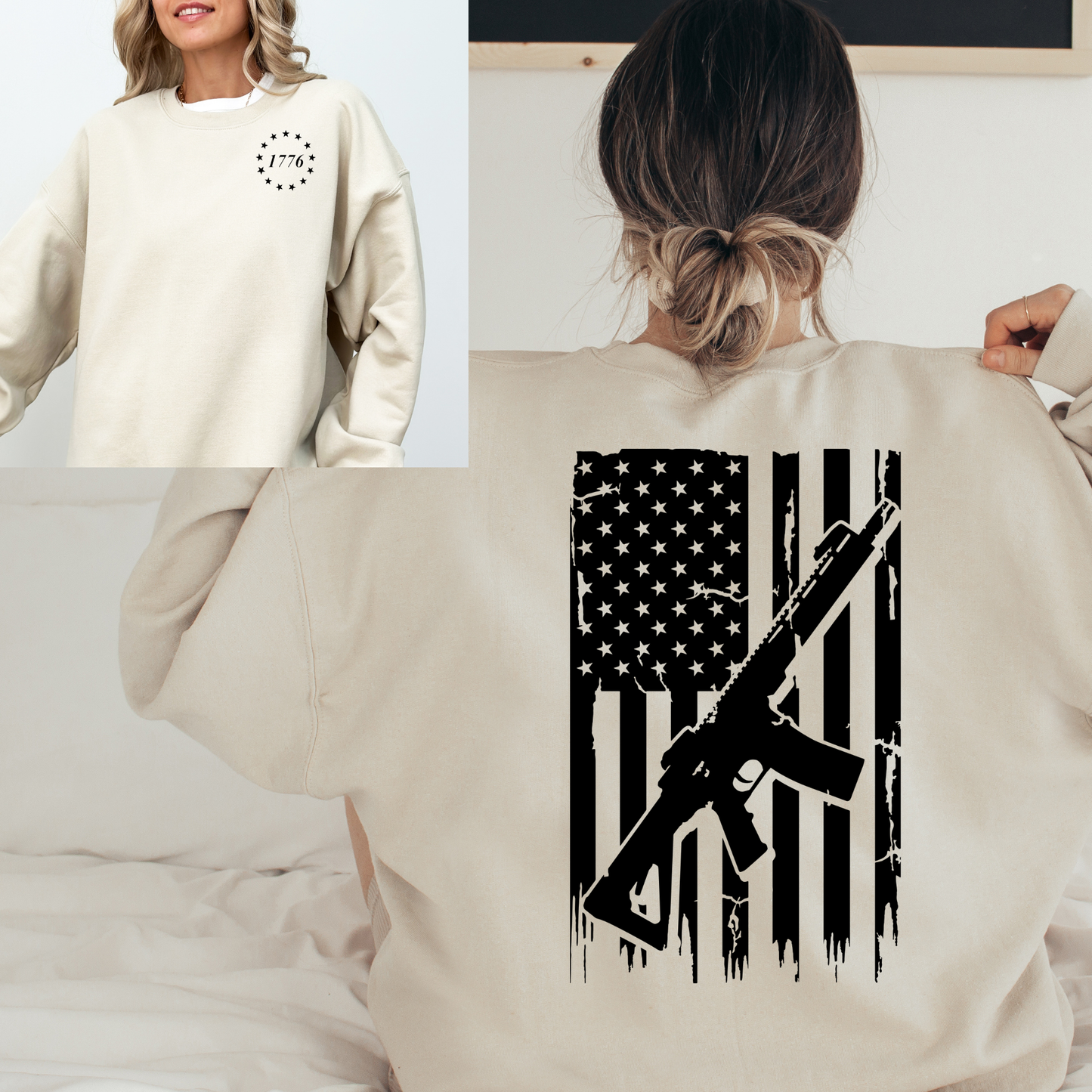 1776 Armed Patriot Crewneck