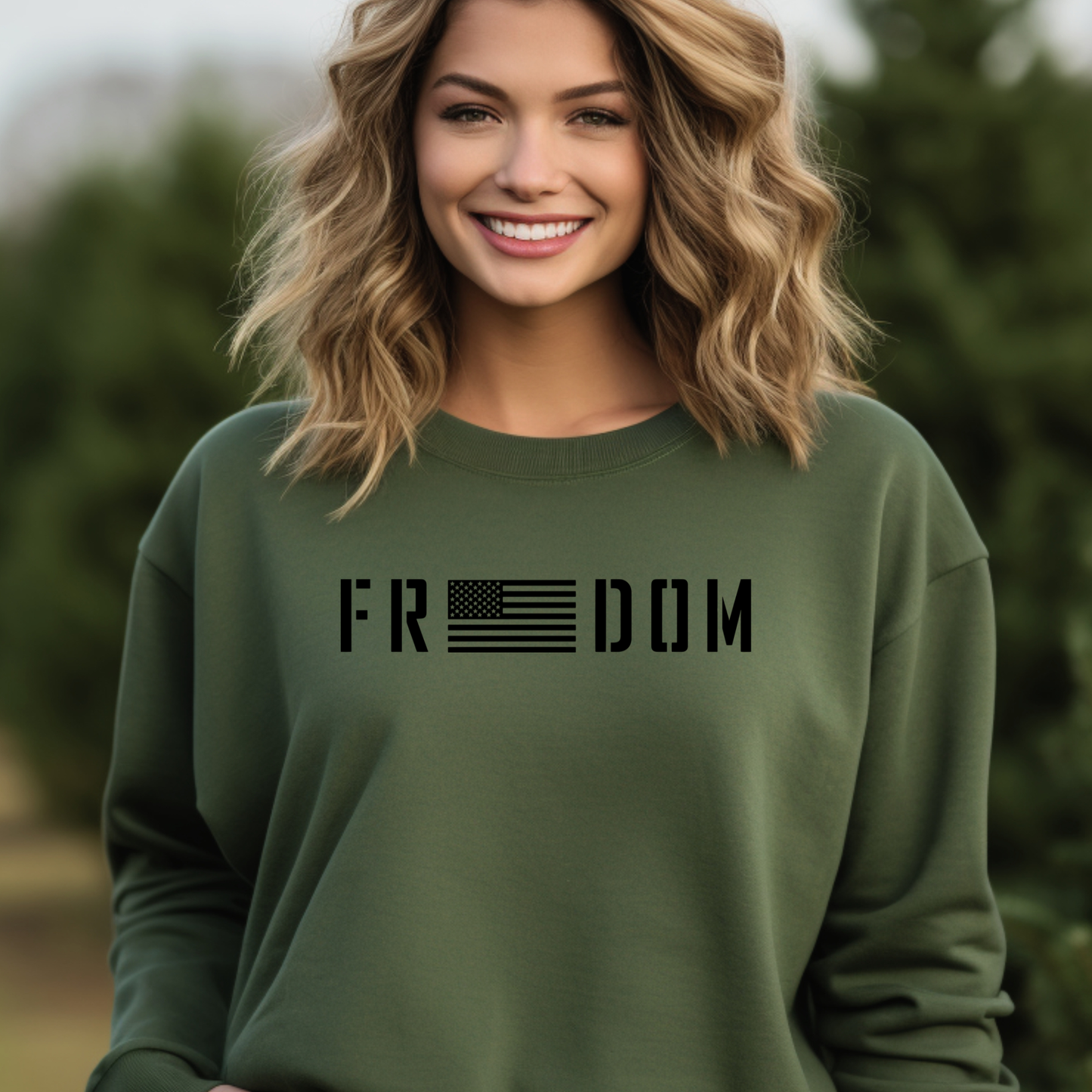 Freedom Flag Crewneck