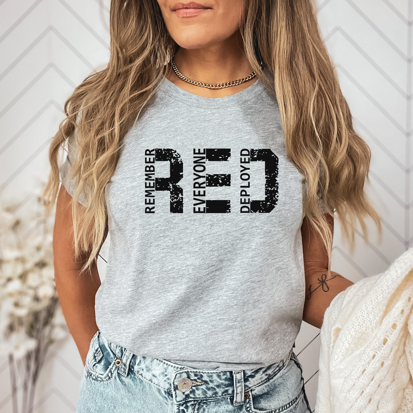 R.E.D. Remember Everyone Deployed T-shirt