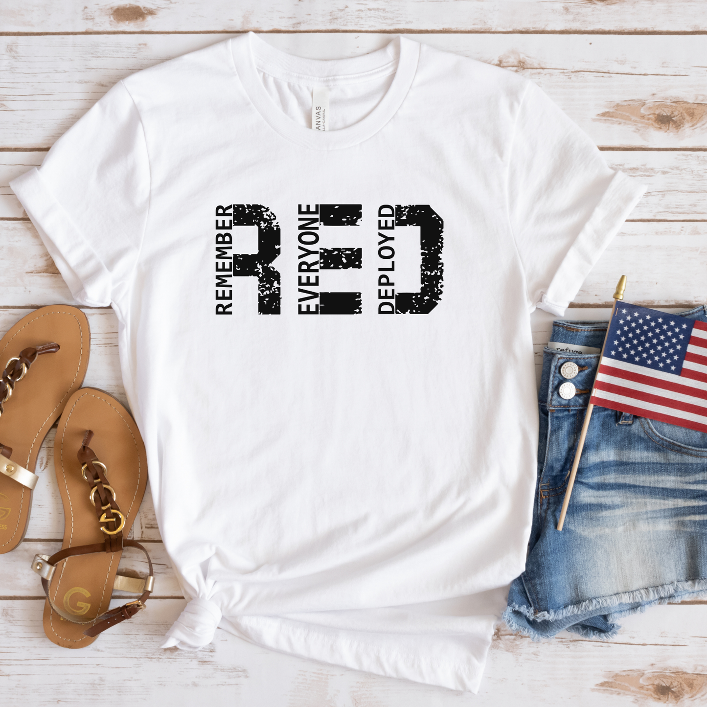 R.E.D. Remember Everyone Deployed T-shirt