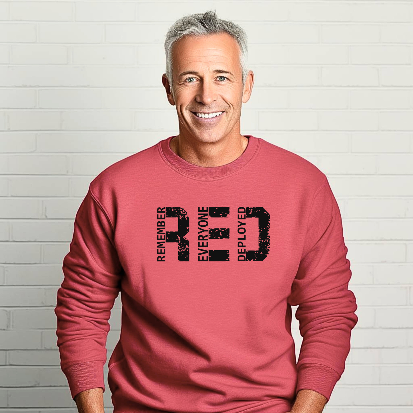 R.E.D. Remember Everyone Deployed Crewneck Sweatshirt