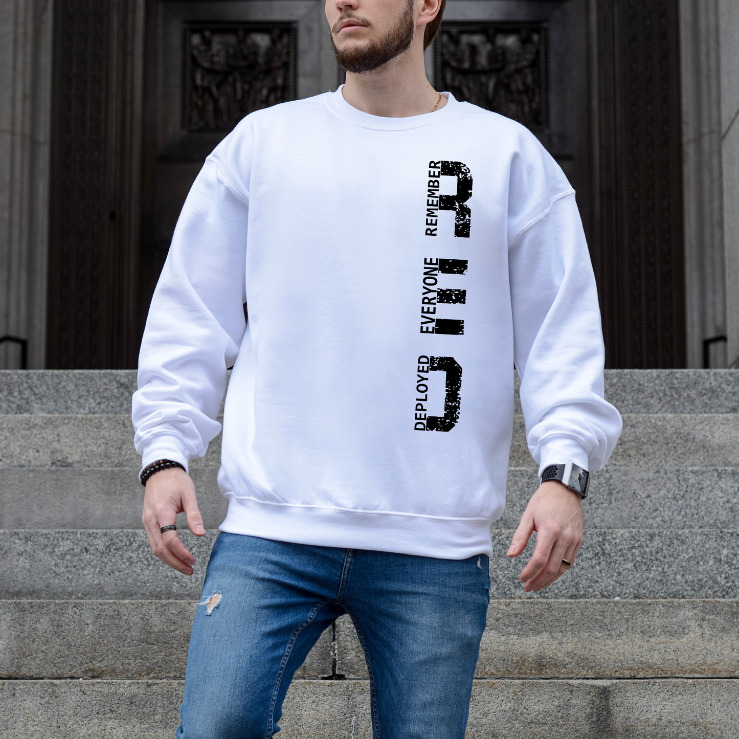 Remember Everyone Deployed (R.E.D.) Crewneck