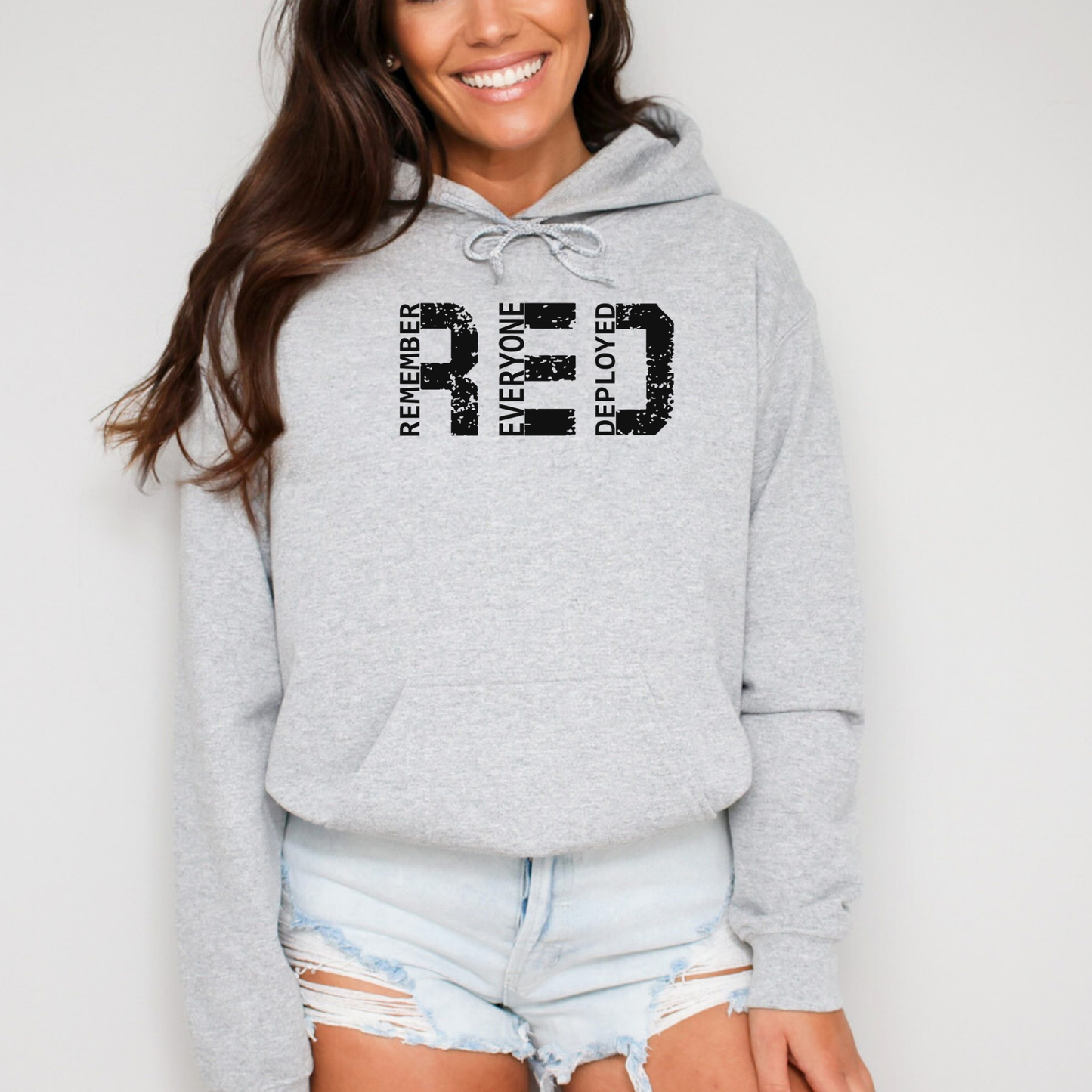 R.E.D. Remember Everyone Deployed Hoodie