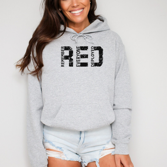 R.E.D. Remember Everyone Deployed Hoodie