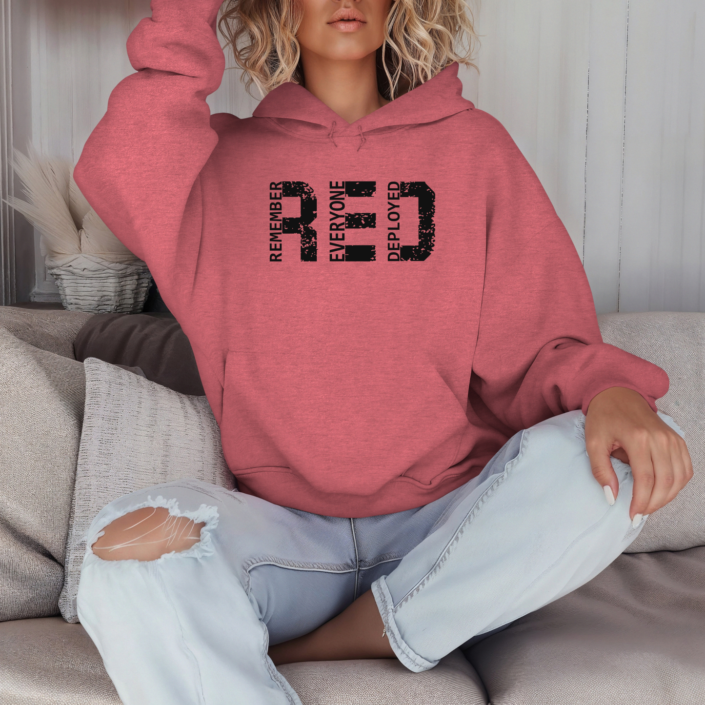 R.E.D. Remember Everyone Deployed Hoodie