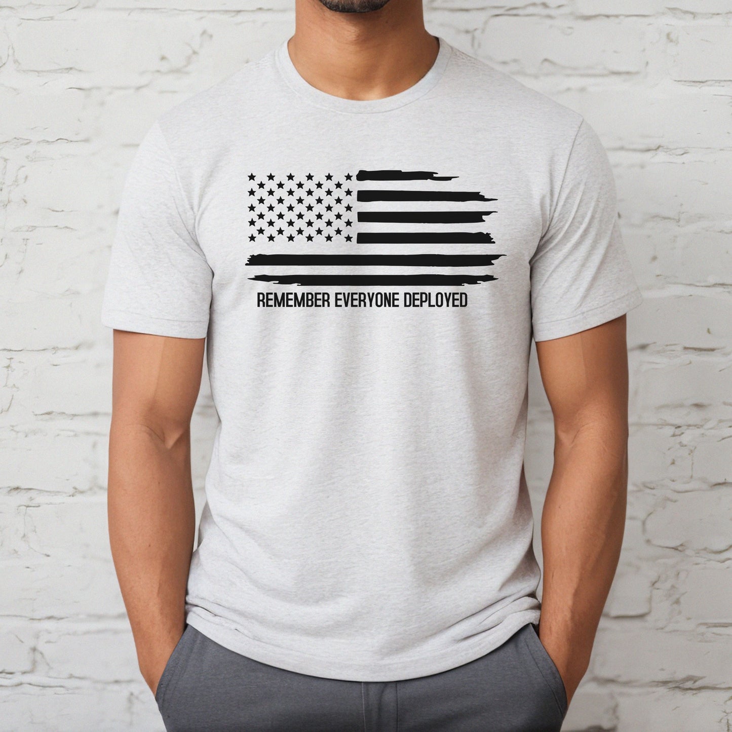 Remember Everyone Deployed Flag Tee