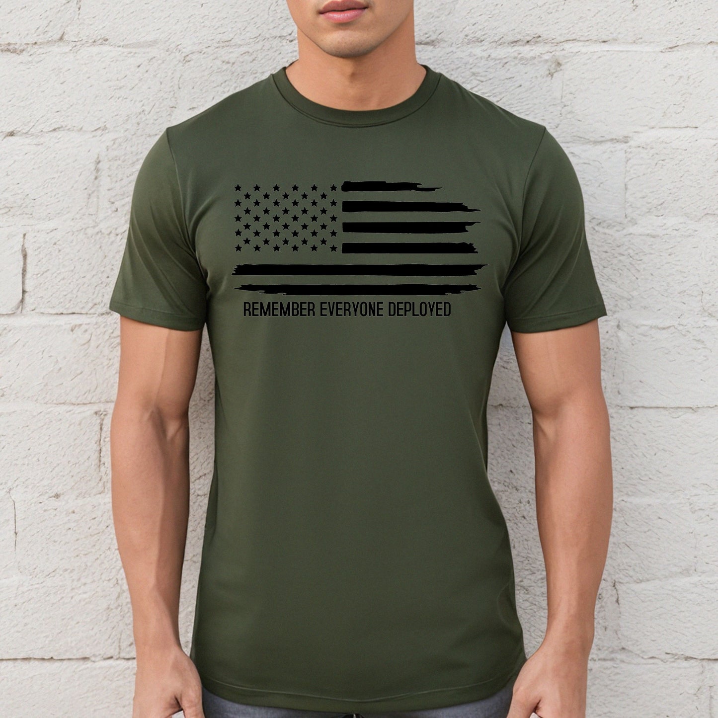 Remember Everyone Deployed Flag Tee