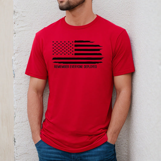 Remember Everyone Deployed Flag Tee