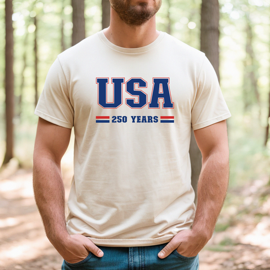 USA 250 Years Varsity T-shirt