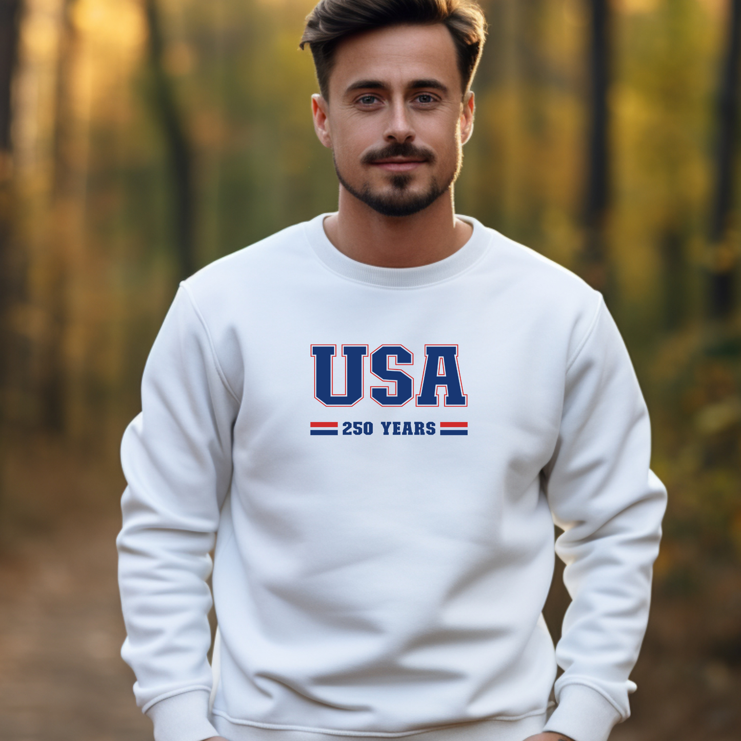 USA 250 Years Varsity Crewneck Sweatshirt