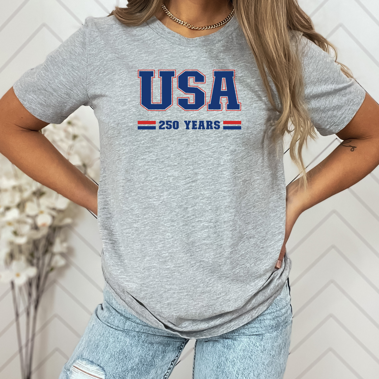 USA 250 Years Varsity Tee