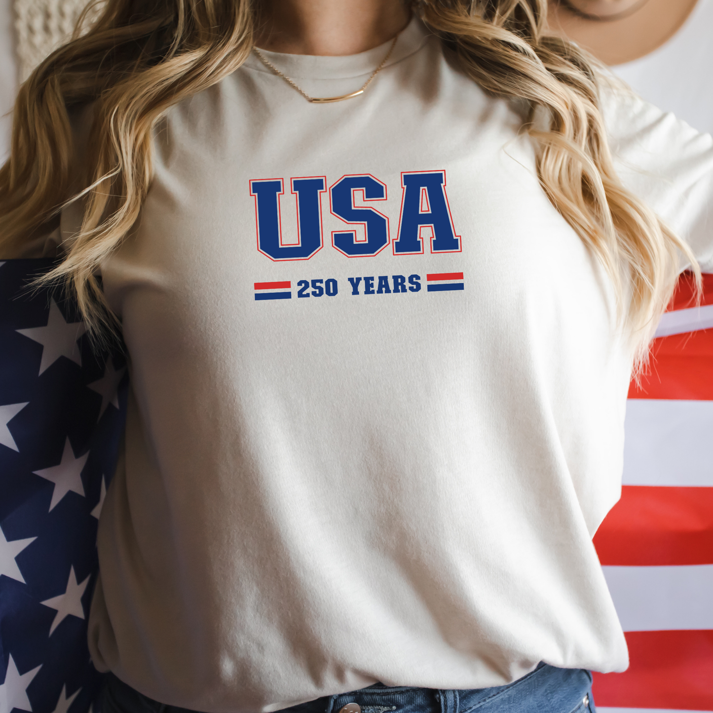 USA 250 Years Varsity Tee