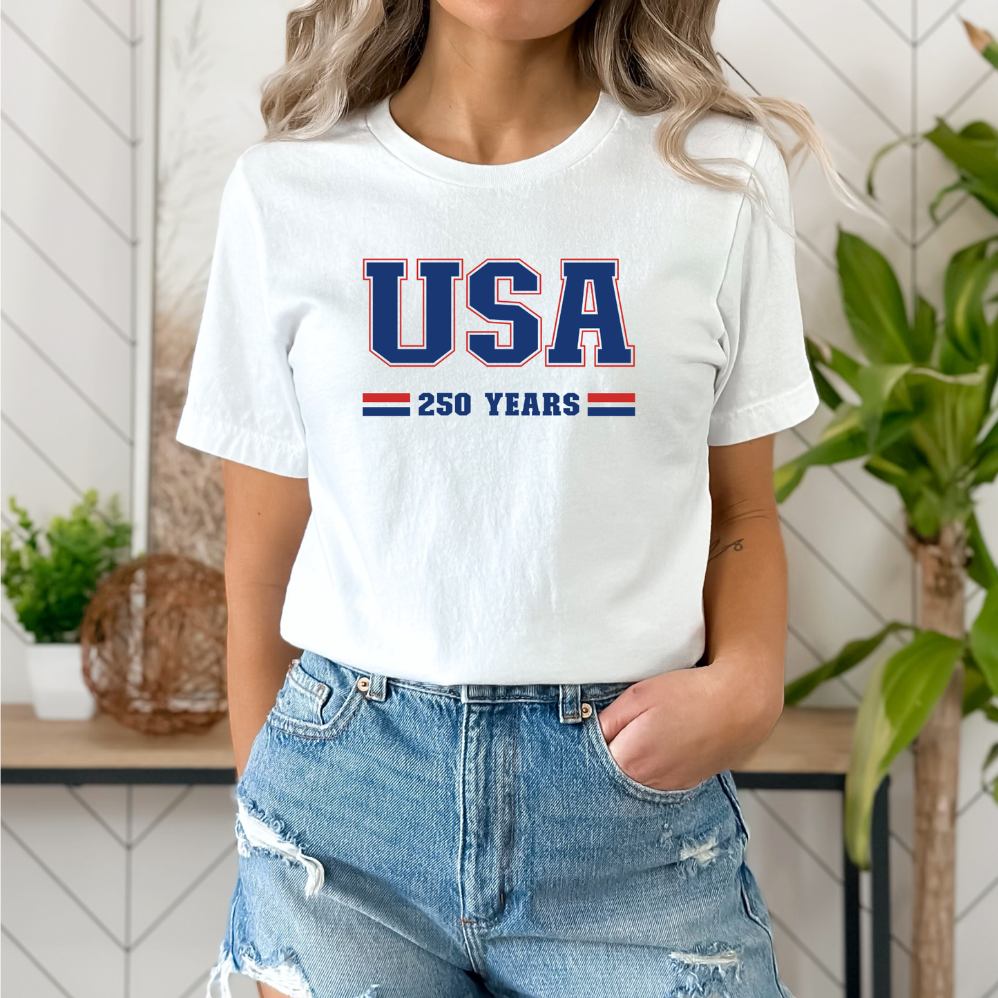 USA 250 Years Varsity Tee