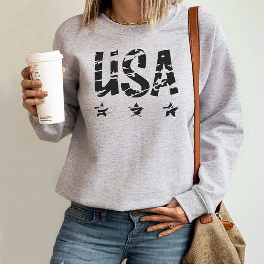 USA Distressed Crewneck