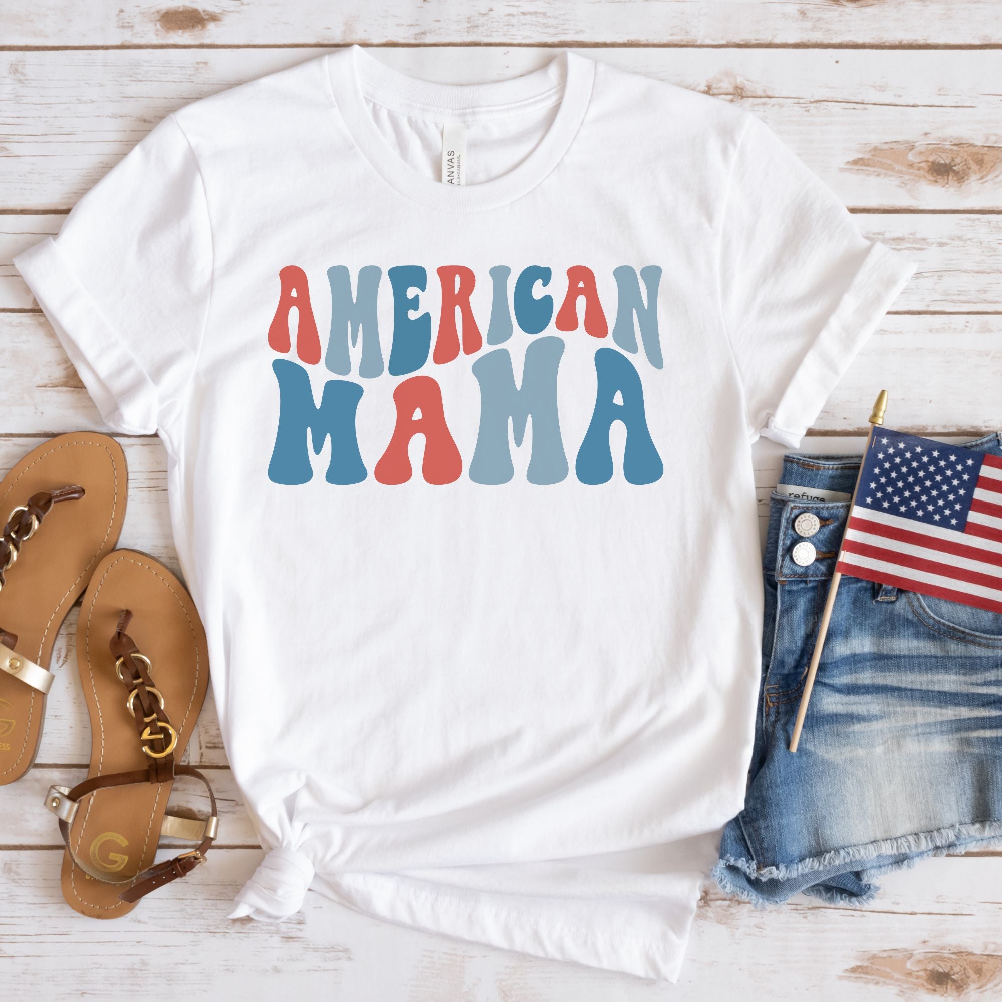 Family 4th of July Mommy and Me USA Patriotic Shirts