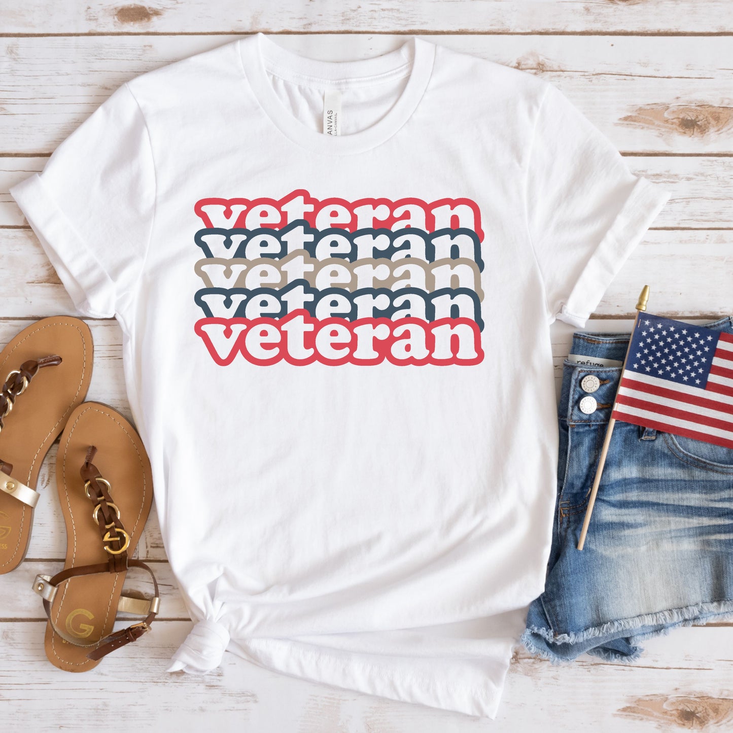 Colorful Veteran Tee