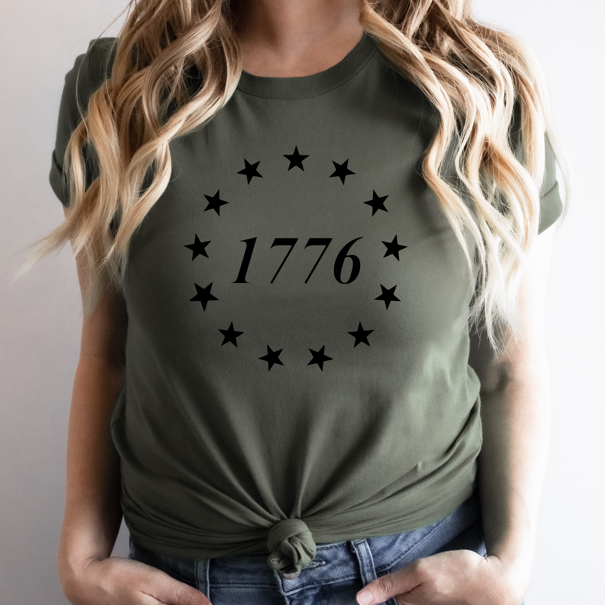 1776 Military Green Women's Graphic T-shirt