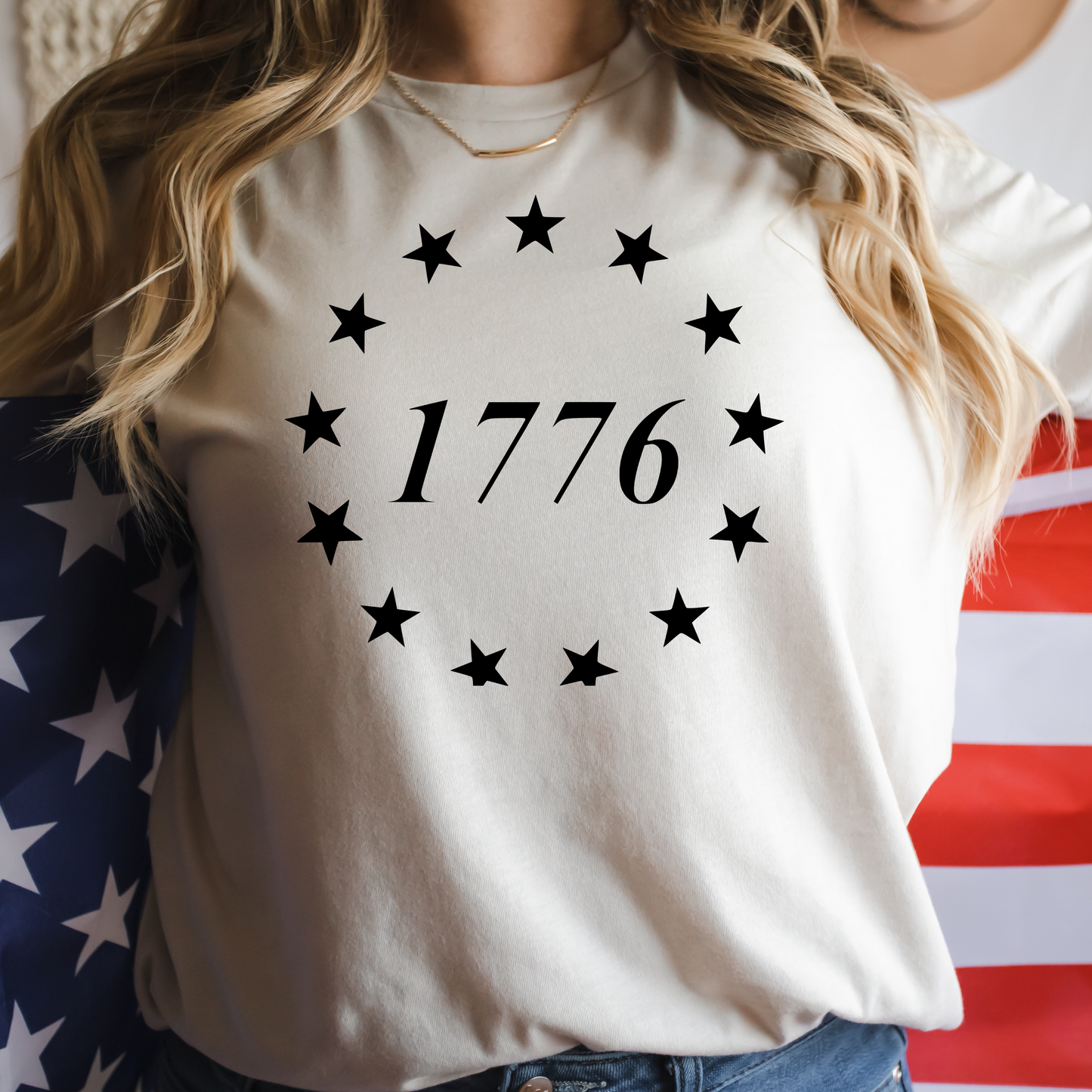 1776 Natural Color Women's Graphic T-shirt